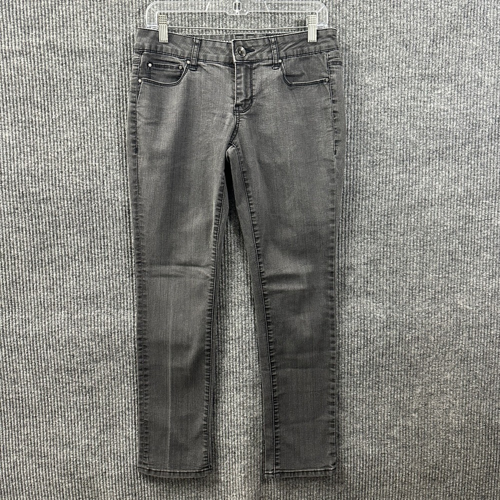 DKNY Jeans Womens Mercer St. Skinny 8P Black Denim Cotton Blend Low Rise
